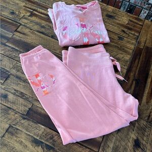 Calvin Klein Pink Pajama Set